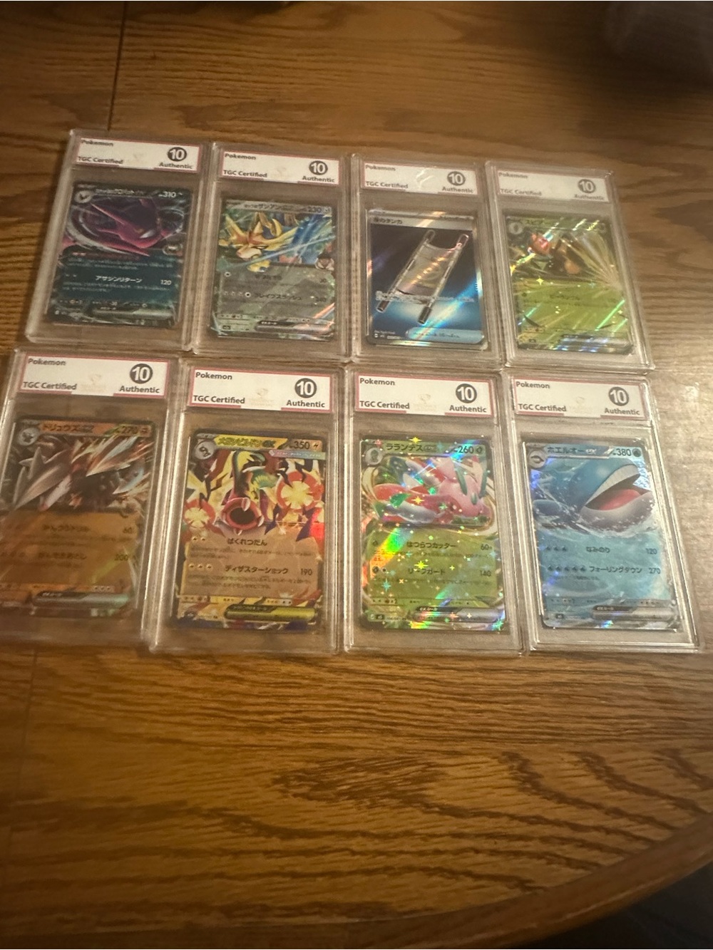 Pokemon Lot Of 8. TGC Certified Authentic Grade 10 Free Shipping Japan Japanese